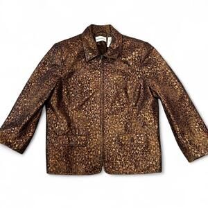 Vintage Y2K Snakeskin Print Jacket